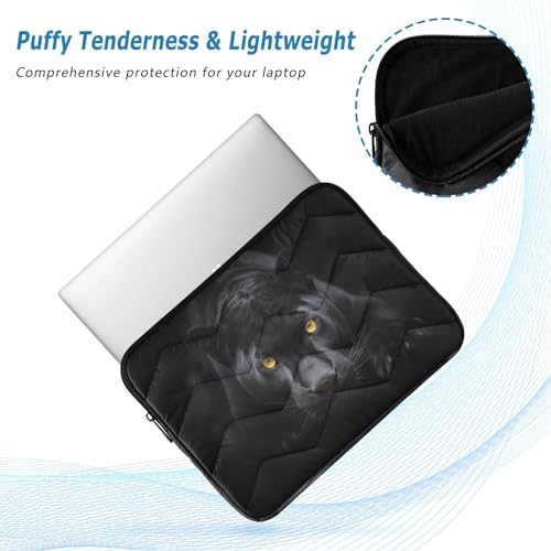 Funda negra leopard para laptop 13-14 pulgadas miniatura 5