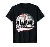 Vintage Cleveland Baseball Lover Men Women Game Day T-Shirt