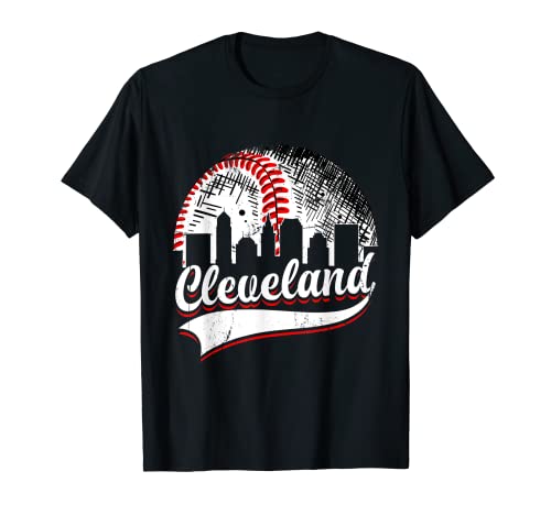 Vintage Cleveland Baseball Lover Men Women Game Day T-Shirt