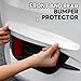 Bonsicoky 4 Pack White Bumper Guard Strip - Anti-Collision Patch Car Bumper Guard Strip - Front and Rear Bumper Protector for Car