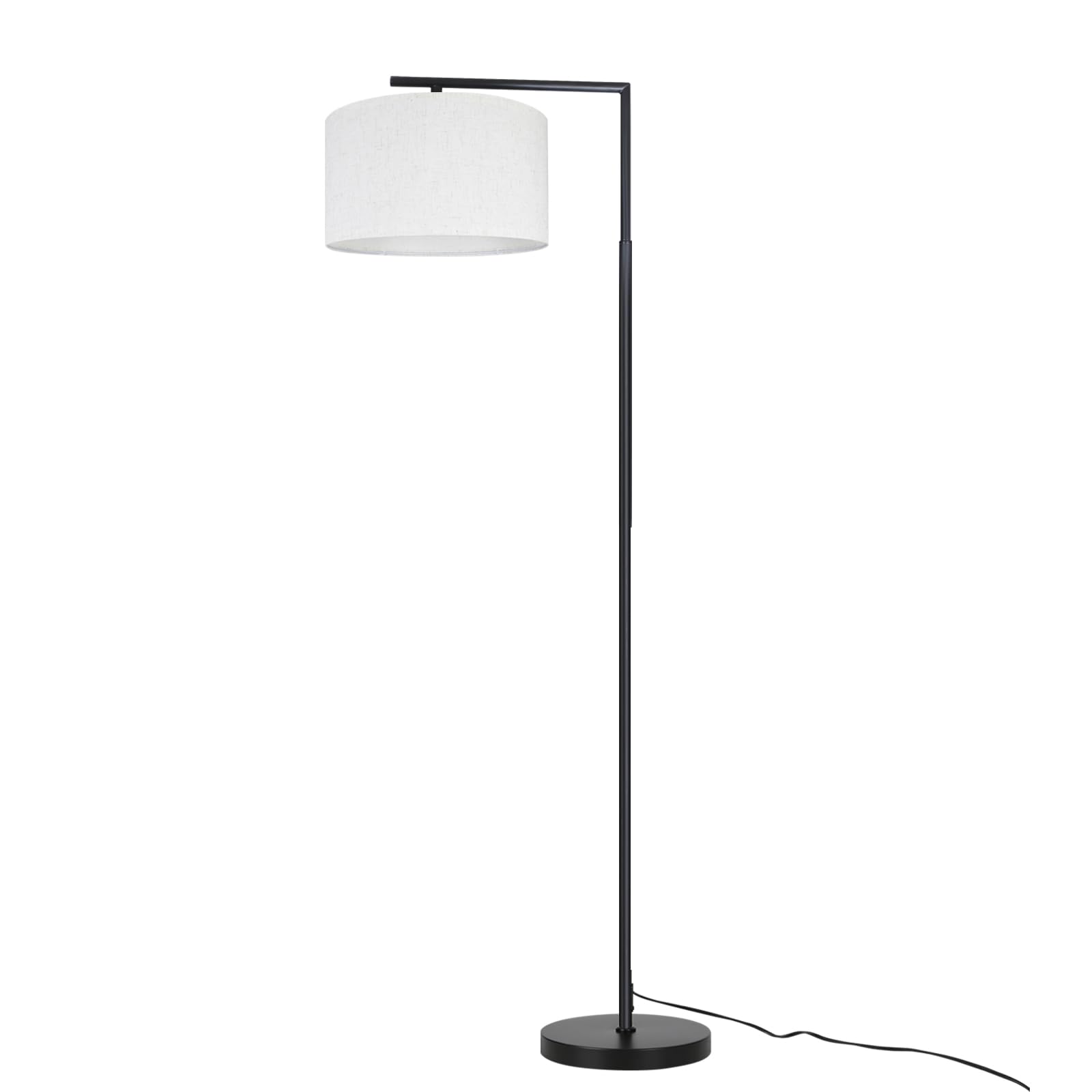 ZMH Lampa podłogowa Nowoczesna lampa podłogowa do salonu: Lampa do czytania | Sypialnia Gniazdo E27 Max 40W Lampa podłogowa Przełącznik nożny Projekt abażuru 166cm Sypialnia Hotel - bez żarówki