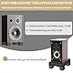 BXI Subwoofer Isolationsmatte - 4 Stück 5 x 5 x 5 cm Bassreduktions-Standlautsprechermatte - Dicke große Gummi-Kork Anti-Vibrationsmatten für schwere Maschinen und Studiomonitorständer