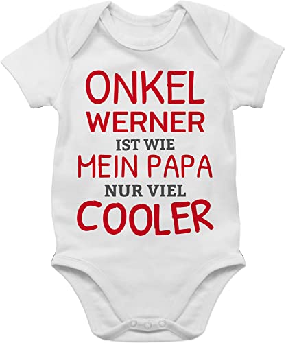 Baby Body Junge Mädchen - Onkel ist wie Papa - nur viel cooler - 3/6...