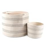 Little Hippo 2pc Large Cotton Rope Basket (16