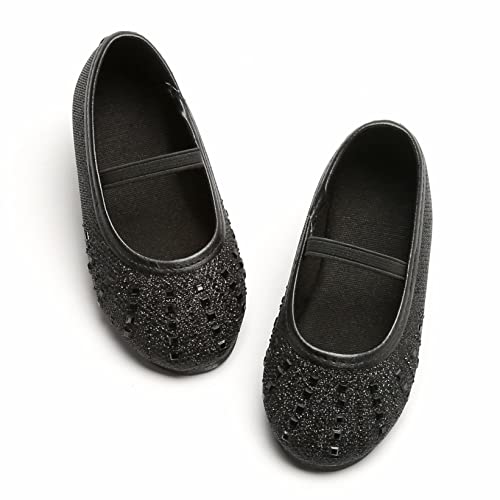 Image of GINFIVE Toddler Girls Dress Shoes Little Girls Mary Janes Ballerina Flats Shoes Toddler
