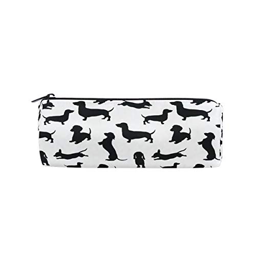 Preisvergleich Produktbild FANTAZIO Federmäppchen mit Dackel-Motiv, Schwarz