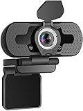 HD 1080P Webcam with Built-in Microphone YEEHAO USB PC Laptop Portable Web Camera with Privacy Cover for Livestream Video Call Gaming Online Lessons, Home & Office (Black)
