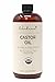Verdana Castor Oil (16 fl oz) USDA Certified Organic, 100% Pure, Cold Pressed, Hexane Free. Helps Growth for Eyelashes, Eyebrows, Hair. Serum for Eye Lash Growth. Treatment for brow. Non-GMO verified.