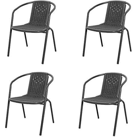 The Fellie Wicker Outdoor Bistro Chair Set Cover