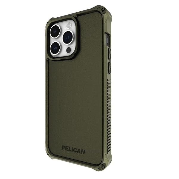 Pelican Guardian Series - iPhone 15 Pro Case 6.1" [Compatible with MagSafe] Magnetic Charging iPhone Case Cover [16FT MIL-STD Drop Protection] - Rugged, Anti-Scratch, Shockproof - OD Green by Pelican - Image 4