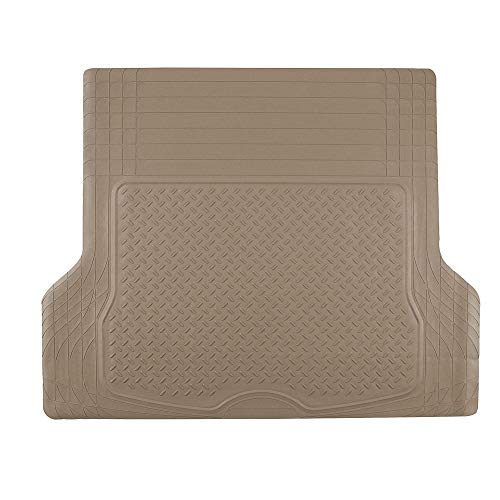 Image of FH Group ClimaProof Universal Cargo Mat - All-Weather, Trimmable Trunk Mat (54.5 inch W x 44 inch D) - Fits Most Cars, SUVs & Trucks - Beige