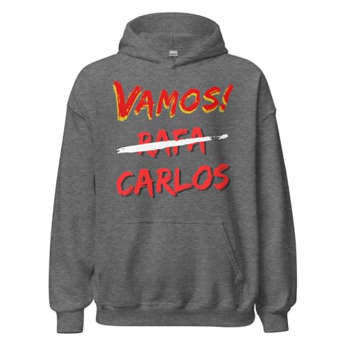Sweat à capuche tennis homme gris anthracite Vamos Carlos Small