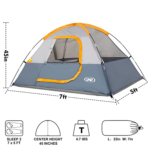 Reviews for unp Camping Tent 2 Person Lightweight with Rainfly Easy Setup PortableDome