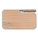 Produktbild LOOXIS Personalisiertes Frühstücksbrettchen mit Messer, Wunsch-Name graviert  Geschenk-Idee Geburtstag, Vatertag, Muttertag, Frauen und Männer  Erlen-Holz, Vesperbrett, 26x15cm, Motiv 1