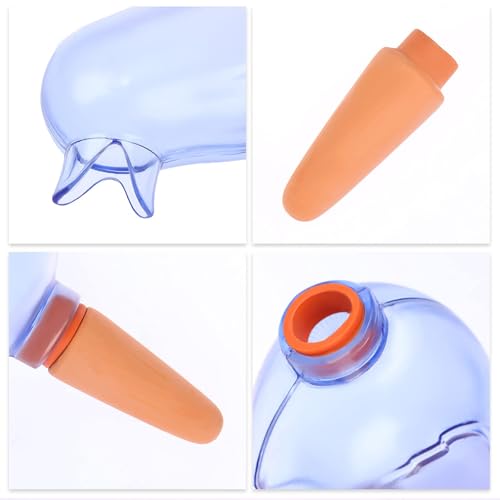 DAVAXI 6 Pack Self Watering Spikes Plant Waterer Bird Shape Self Watering Globes Clear Watering Stakes Automatic Drip Irrigation Water Devices Vacation Houseplant Potted Plant Watering Bulbs