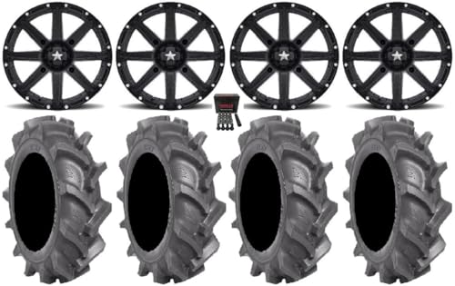 Bundle - 9 Items: MSA Black Clutch 14" ATV Wheels 28" BKT AT 171 ...