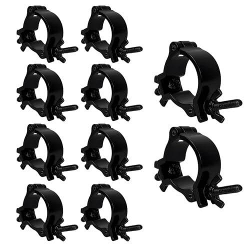 NEWFUN - Truss Clamp Crochet De Fixation,10pcs Aluminium Alloy Hook Truss,Convient Aux Lampes De 48-52mm,Capacité De Charge De 100 Kg,Pour Projecteurs,l'Éclairage De Scène,Accessoires d'Éclairage De Fête