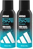 ADIDAS Fragrance Ice Dive Deo Body Spray 150 ML (Paquete de 2)