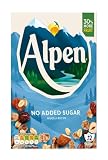 Alpen No Added Sugar (10 x 560 g) – gesundes Frühstück im Schweizer Stil – Leckere Cerealien mit vielen Ballaststoffen und ohne Zuckerzusatz – Nutri-Score A