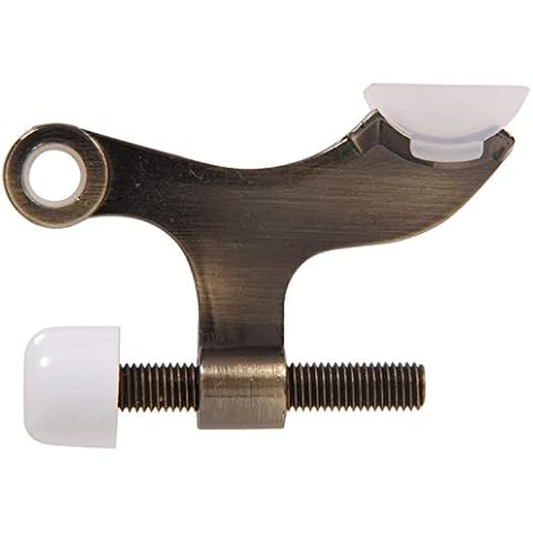 Hardware Essentials 852922 Hinge Pin Door Stops Solid and Hollow Doors Antique Brass, 1 Count (Pack of 1) Cover