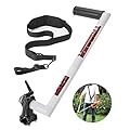 Ergonomic Trimmer Grip, String Trimmer Handle, with Trimmer Shoulder Harness, Weed Eater Handle Extension for Trimming, Weedeater Handle Grip for String Trimmer, Lawn Care and Landscaping, White