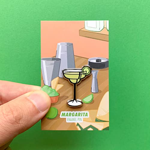Image of Classic Cocktail Cute Enamel Pins for Bartender Aprons, Jackets, Backpacks and Purses, Shirt and Suit Lapels, Button Badges Brooch Fashion Jewelry