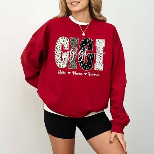 NAZENTI Custom Mimi Sweatshirt with Kids Names, Mimi Shirts for Women, Mothers Day Shirts, Grandma2