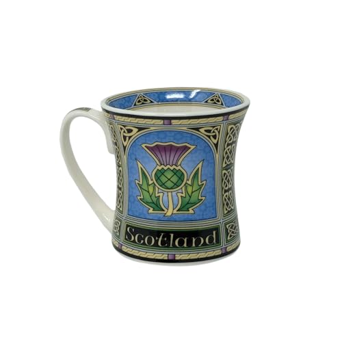 Taza porcelana Royal Tara con diseño de cardo escocés miniatura 4