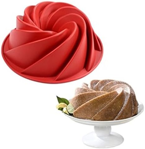 FantasyDay 9.6'' Flower Cake Mold Silicone Cake Baking Pan/Silicone Mold for Anniversary Birthday Cake, Loaf, Muffin, Brownie, Cheesecake, Tart, Pie, Flan, Bread and More #2