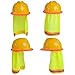 Ruisita 4 Pack Hard Hat Sun Shade Neck Shield High Visibility Mesh with Reflective Stripe Mesh Sun Shade Protector