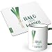 Produktbild JUNIWORDS Tasse + Mousepad im Set - ideal als Geschenk - Halo i bims 1 Lauch