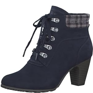 s.Oliver Damen Stiefeletten zum Schnüren mit Blockabsatz Winter