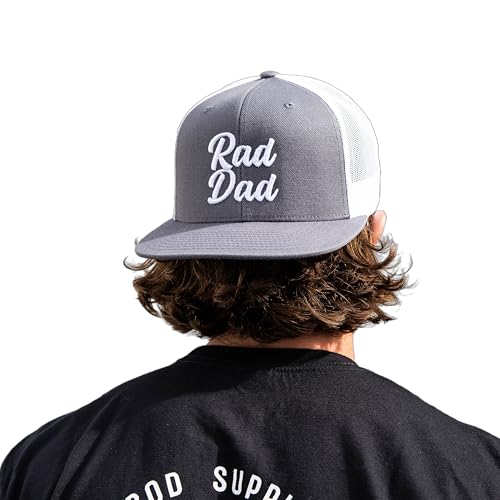 Image of DadBod Apparel DB - Rad Dad Snapback Hat - Baseball Cap for Fathers - Trucker Hat
