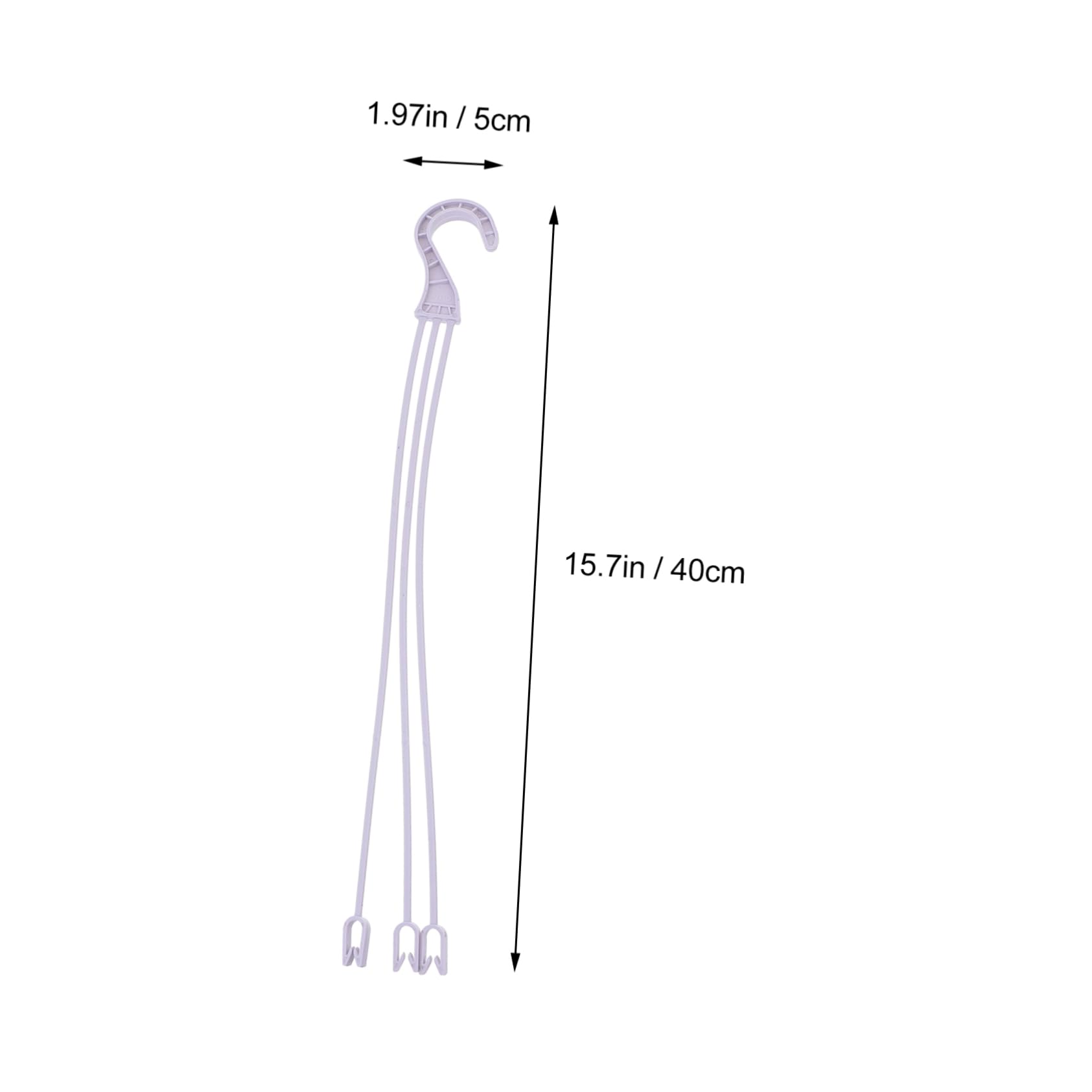 60pièces Crochets Pour Pots De Fleurs Plastique Supports De Fleurs Outils De Suspension Pour Pots De Crochets Pour De Suspendus