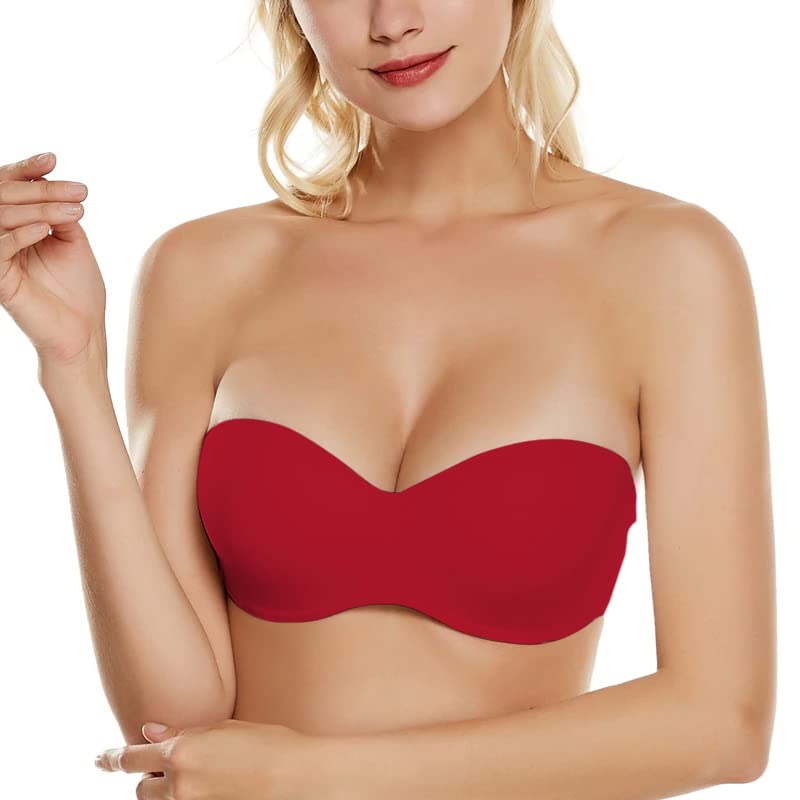 Image of PLUMBURY Women's Nylon Lightly Padded Wired Strapless Multiway Bra