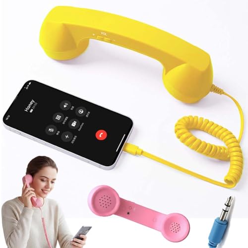 Combiné de téléphone rétro Type C compatible Android iPhone câble 1m