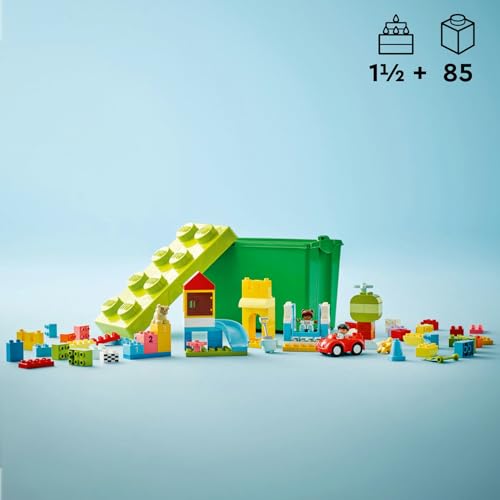 LEGO DUPLO Classic Lüks Yapım Parçası Kutusu 10914-18 Ay ve Üzeri Çocuklar için Gelişimi Destekleyen Yaratıcı Oyuncak Yapım Seti (85 Parça)