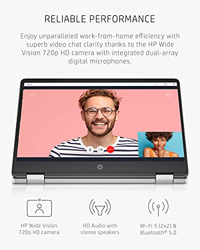 Image of HP Chromebook x360 14a 2-in-1 Laptop, Intel Pentium Silver N5030, 4 GB RAM, 64 GB eMMC, 14? HD Micro-Edge Touchscreen, Chrome OS, 720p Webcam, Dual Speakers, Long Battery Life (14a-ca0023nr, 2021)