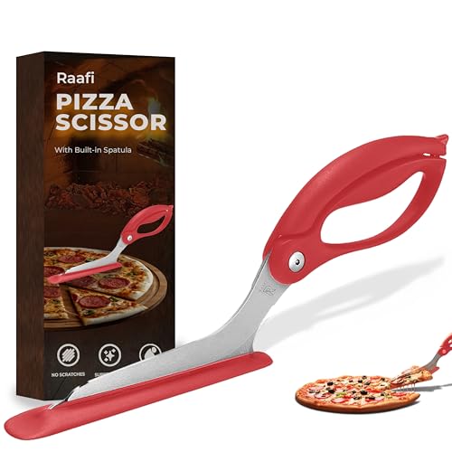 Pizza Scissors with Non-Stick Slice Server