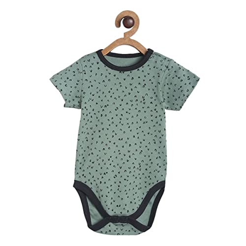 Image of miniklub Infants Boys Pack of 3 Printed Pure Cotton Bodysuits