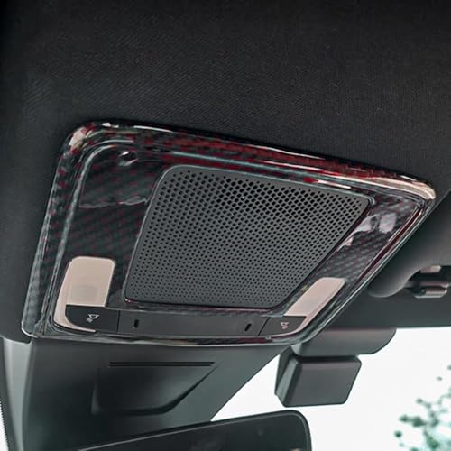 Lámpara techo Civic 11.ª Generación cubierta de carbono rojo negro para interior 2