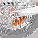 NICECNC Orange Rear Brake Disc Shield Protector Compatible with KTM 125-530 XCW/XCF-W/EXC/EXC-F/SX/SXF/XC/XCF/6 Days/TPI 2004-2022 See Fitment
