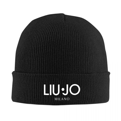 Ocio LIU Jo Gorro de Invierno acrílico con Ajuste elástico, Gorro de Calavera cálido y Suave, Ideal para Hombres, Mujeres, Adolescentes Regalos navideños