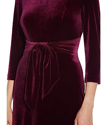 Image of Adrianna Papell Women's Velvet Tie Front Dress