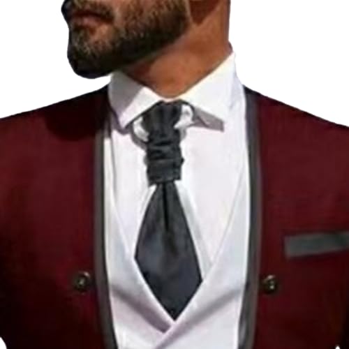 Men's 3 Piece Collarless Prom Dinner Tailcoat Irregular Hem Bridegroom Suit Slim Fit Sport Coat for Wedding3