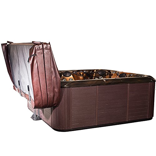 Outdoor Solutions Inc. Cover Captain® Hot Tub Lifter, Heavy-Duty Spa Cover Lift with Hydraulic Assist, Fits Swim Spas & Hot Tubs 6' - 8' Wide, Adjustable Height 26