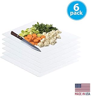 Frosted Clear Flexible Extra Thick Plastic Cutting Board Mat (12 x 18), Set