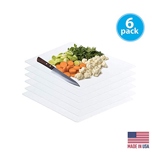 Frosted Clear Flexible Extra Thick Plastic Cutting Board Mat (12 x 18), Set