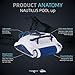 Dolphin Nautilus Pool-Up Robotic Pool Vacuum Cleaner up to 26 FT - Wall Climbing with Scrubber Brush