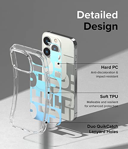 Image of Ringke Fusion Design Compatible with iPhone 14 Pro Case Cover Hard Graphic Designed Back Soft Flexible TPU Bumper Scratch Resistant Natural Form iPhone 14 Pro Back Cover - Jeju